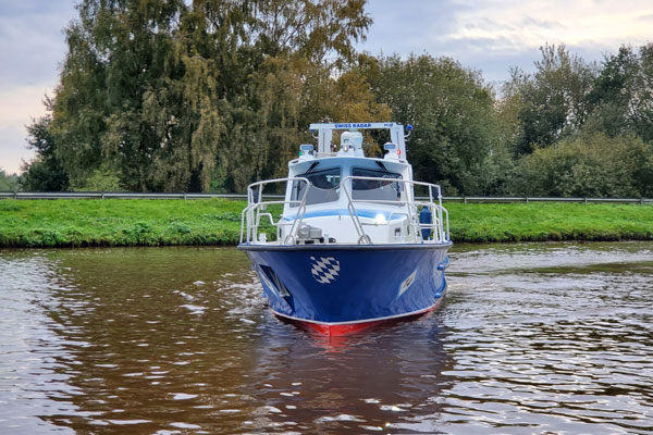 Siemer Werft Barßel-Reekenfeld - Abnahmefahrt Polizeiboot